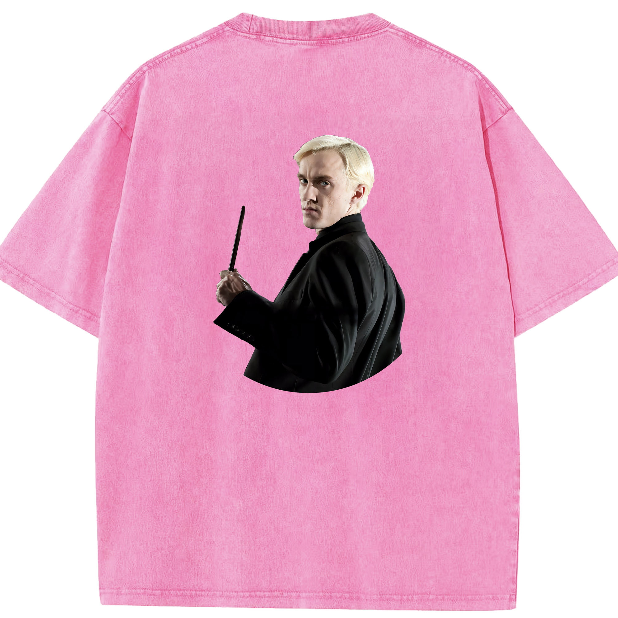 （画像用） Harry Potter ハリー・ポッターシリーズ 綿100% ヴィンテージ風 半袖Tシャツ（背面プリント）